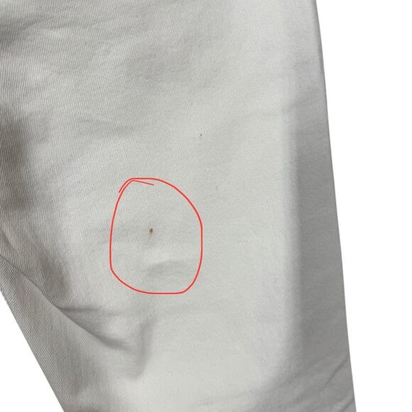 Frame Le Bardot Cropped Flare Leg Jean Ecru 27 Cream Retro Casual Chic Denim - Picture 6 of 10